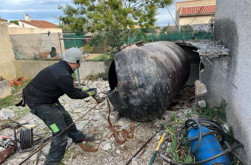 Image du processus degazage Riviera Degazage